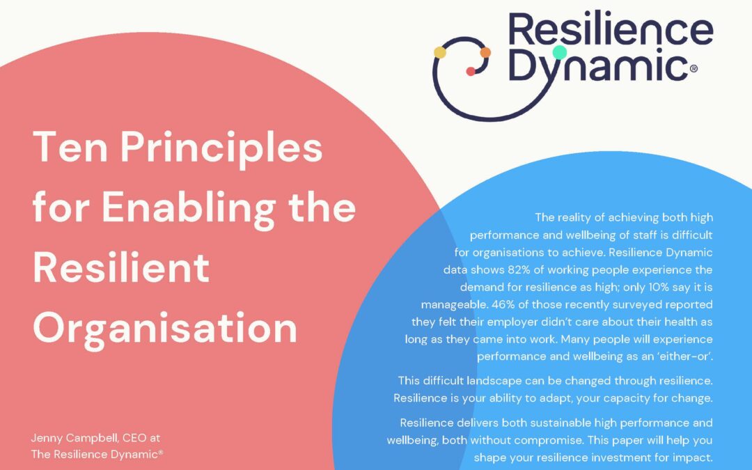 Ten Principles for Enabling the Resilient Organisation
